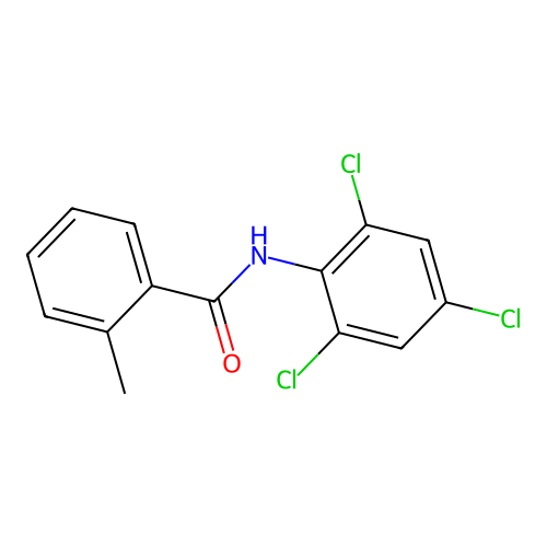 2-Methyl-2',4',6'-trichlorobenzanilide structure