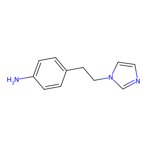 4-[2-(1H-imidazol-1-yl)ethyl]aniline structure
