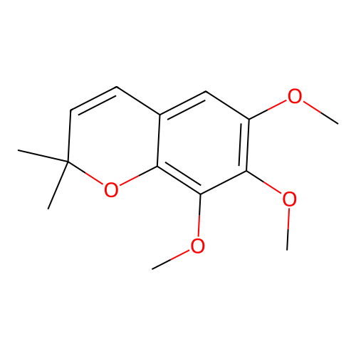 6,7,8-Trimethoxy-2,2-dimethylchromene structure