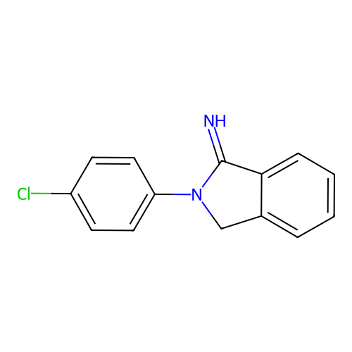 2-(4-chlorophenyl)-2,3-dihydro-1H-isoindol-1-imine structure