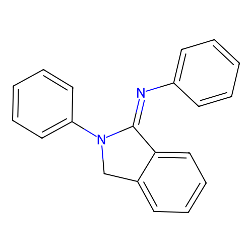Benzenamine, N-(2,3-dihydro-2-phenyl-1H-isoindol-1-ylidene)- structure