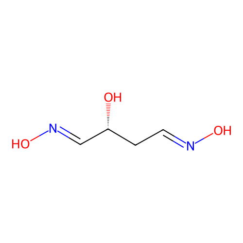 (1E,2R,4E)-1,4-bis(hydroxyimino)butan-2-ol structure