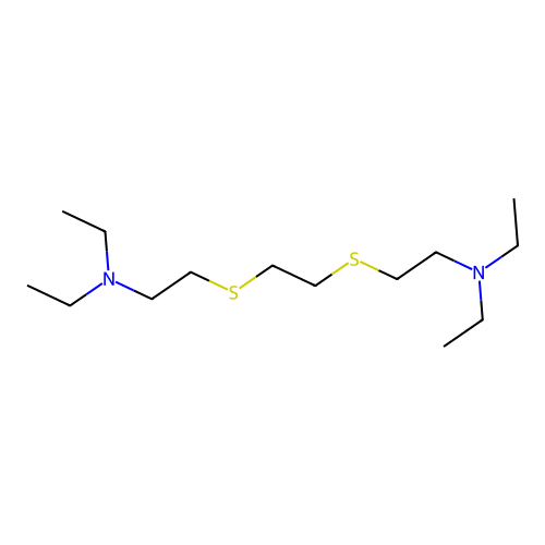 2,2'-[1,2-Ethanediylbis(thio)]bis[N,N-diethylethanamine] structure