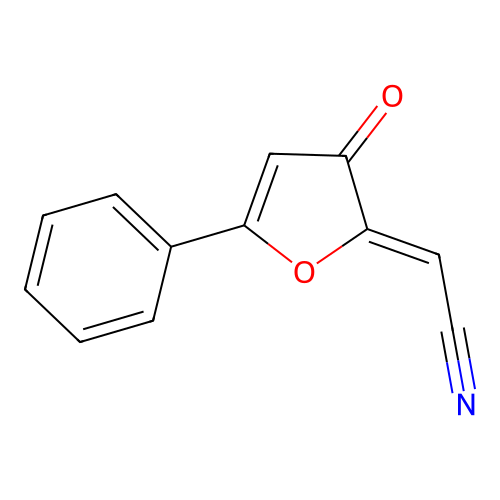2-(3-Oxo-5-phenylfuran-2-ylidene)acetonitrile structure