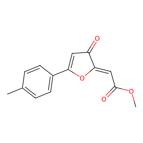 2-Methoxycarbonylmethylene-5-p-tolyl-2,3-dihydrofuran-3-one structure