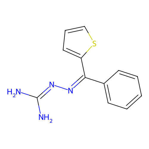 2-(Phenyl-2-thienylmethylene)hydrazinecarboximidamide structure