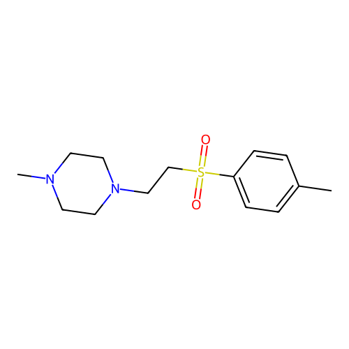 Piperazine, 1-methyl-4-[2-(p-tolylsulfonyl)ethyl]- structure