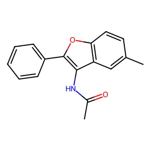 Acetamide, N-(5-methyl-2-phenyl-3-benzofuranyl)- structure