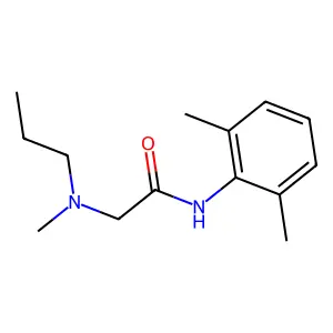 2',6'-Acetoxylidide, 2-(methylpropylamino)- structure