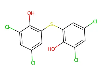 硫双二氯酚 structure