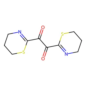 Ethanedione, Bis(5,6-dihydro-4h-1,3-thiazin-2-yl)- structure