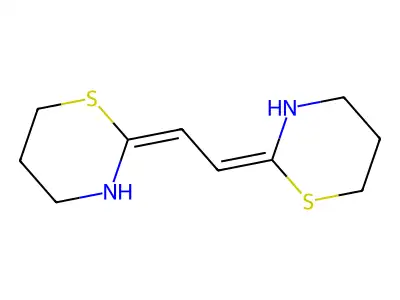 2-[2-(1,3-Thiazinan-2-ylidene)ethylidene]-1,3-thiazinane structure