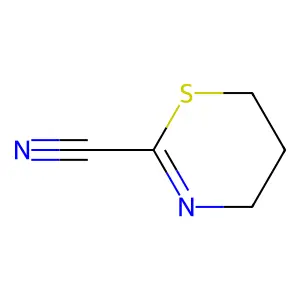 4H-1,3-Thiazine-2-carbonitrile, 5,6-dihydro- structure
