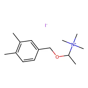 Ammonium, (1-(3,4-dimethyl-alpha-hydroxybenzyl)ethyl)trimethyl-, iodide structure