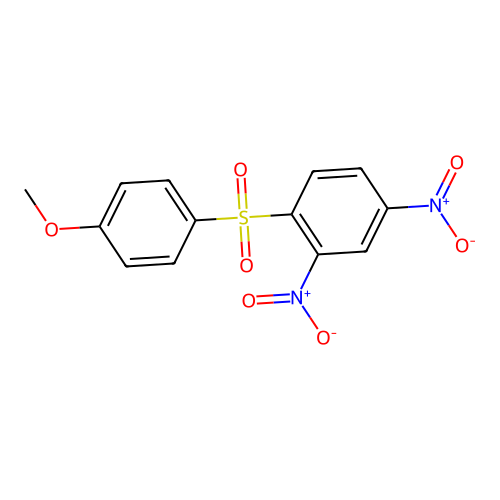 1-(4-Methoxybenzene-1-sulfonyl)-2,4-dinitrobenzene structure