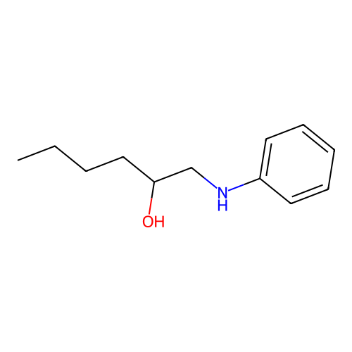 1-Anilinohexan-2-ol structure