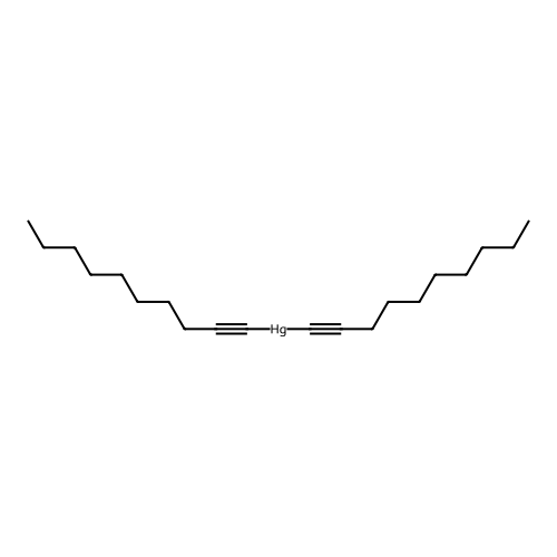 Di(1-decynyl)mercury structure