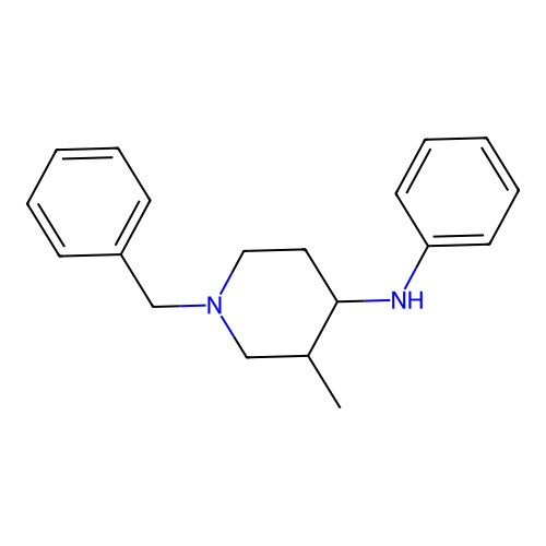 4-Anilino-1-benzyl-3-methylpiperidine structure