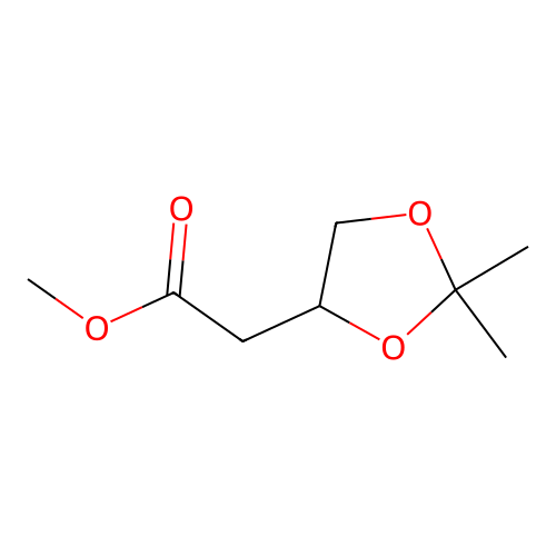 Methyl (2,2-dimethyl-1,3-dioxolan-4-yl)acetate structure