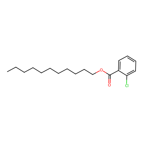 2-Chlorobenzoic acid, undecyl ester structure