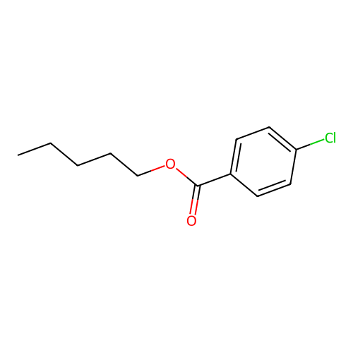 Pentyl 4-chlorobenzoate structure