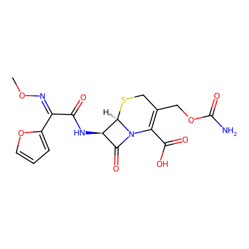 trans-Cefuroxime structure
