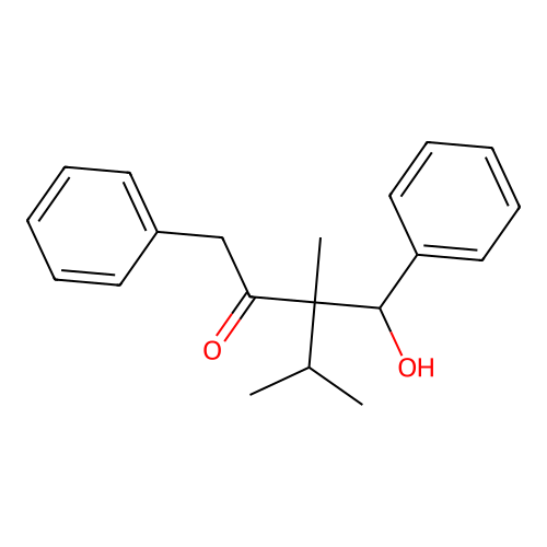 3-(Hydroxybenzyl)-3,4-dimethyl-1-phenylpentan-2-one structure