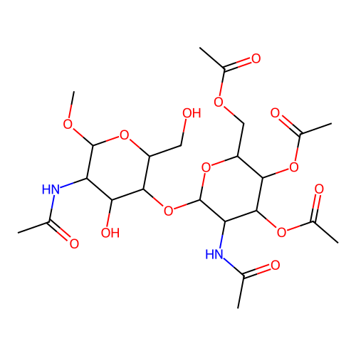HexNAc3Ac4Ac6Ac(?1-4)HexNAc-O-Me structure