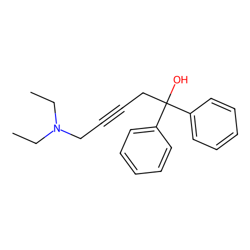 5-(Diethylamino)-1,1-diphenylpent-3-yn-1-ol structure