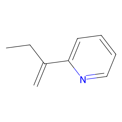 2-(1-Methylenepropyl)pyridine structure