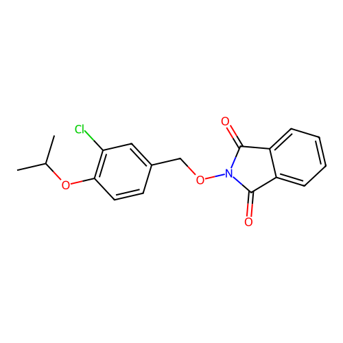 2-[(3-Chloro-4-propan-2-yloxyphenyl)methoxy]isoindole-1,3-dione structure