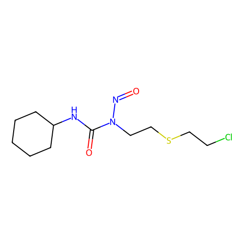 1-(2-((2-Chloroethyl)thio)ethyl)-3-cyclohexyl-1-nitrosourea structure