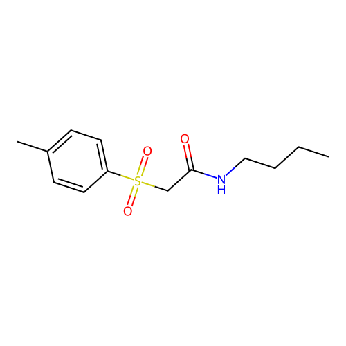 N-butyl-2-[(4-methylphenyl)sulfonyl]acetamide structure