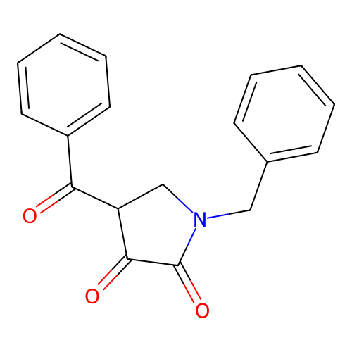 4-Benzoyl-1-benzylpyrrolidine-2,3-dione structure