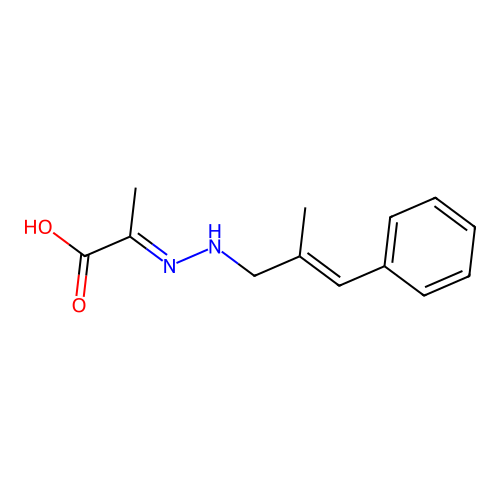 Propanoic acid, 2-(2-(2-methyl-3-phenyl-2-propenyl)hydrazono)-, (E)- structure