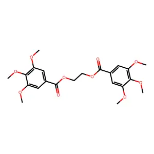 Benzoic acid, 3,4,5-trimethoxy-, 1,2-ethanediyl ester structure