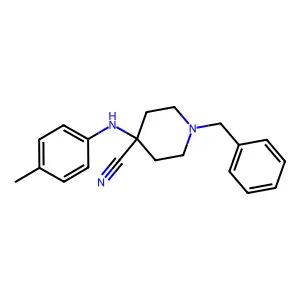 1-Benzyl-4-(p-toluidino)piperidine-4-carbonitrile structure