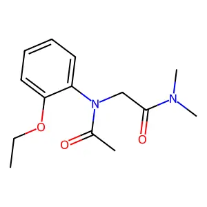 o-ACETOPHENETIDIDE, N-(DIMETHYLCARBAMOYLMETHYL)- structure