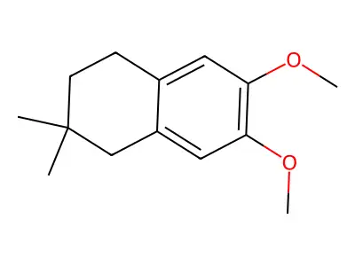 Naphthalene, 1,2,3,4-tetrahydro-6,7-dimethoxy-2,2-dimethyl- structure