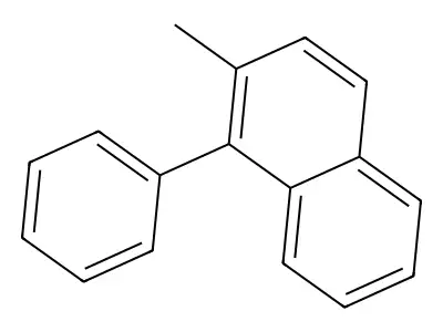 Naphthalene, methylphenyl- structure