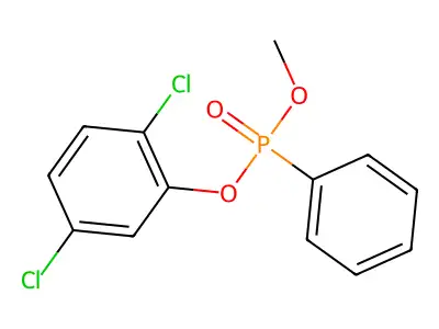2,5-Dichlorophenyl methyl phenylphosphonate structure