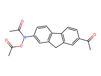 Acetamide, N-(7-acetyl-9h-fluoren-2-yl)-n-(acetyloxy)- structure