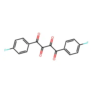 1,4-Di-(p-fluorophenyl)butane-1,2,3,4-tetraone structure