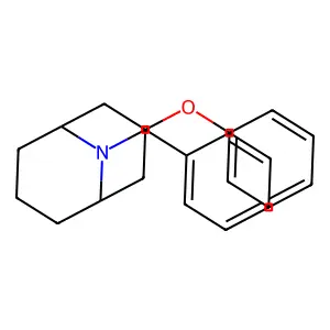 9-Azabicyclo(3.3.1)nonan-3-ol, 9-benzyl-3-phenyl- structure