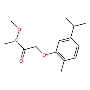 2-香芹酚氧基-N,O-二甲基乙酰氧肟酸 structure