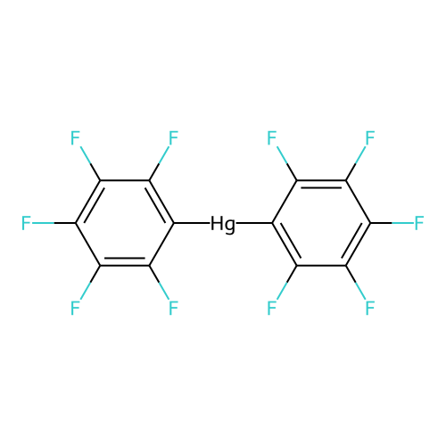Bis(pentafluorophenyl)mercury structure