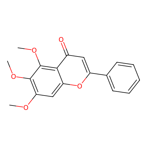 5,6,7-三甲氧基黄酮 structure