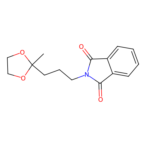 2-[3-(2-Methyl-1,3-dioxolan-2-yl)propyl]isoindole-1,3-dione structure