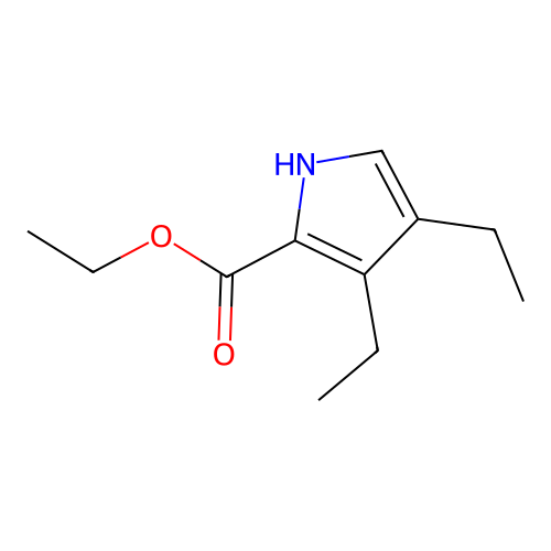 Ethyl 3,4-diethyl-1H-pyrrole-2-carboxylate structure