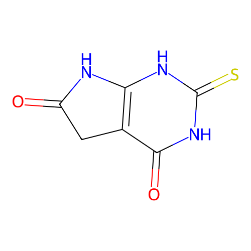 2-sulfanylidene-5,7-dihydro-1H-pyrrolo[2,3-d]pyrimidine-4,6-dione structure